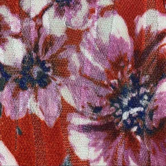 St. John Womens Floral One Button Cardigan Sweater Size 14 - Picture 9 of 9